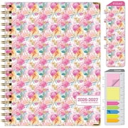 2026-2027 Excello Brands 8.5" x 11" Academic Weekly & Monthly Planner, Paperboard Cover, Floral Fiesta NAY27-8511LP-89