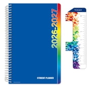 2026-2027 Global Printed Products 5.5" x 8.5" Academic Year Secondary Student Planner-Block, Weekly/Monthly, 11 Month, Blue