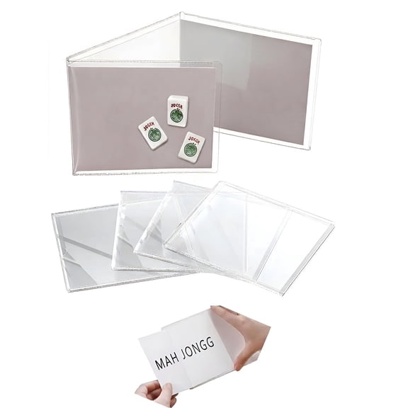2026-2027 Large Clear Mahjong Card Protectors
