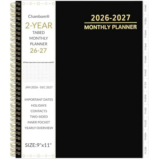 2026-2027 Monthly Planner 2 Year Monthly Planner/Calendar 2026-2027, 24 ...