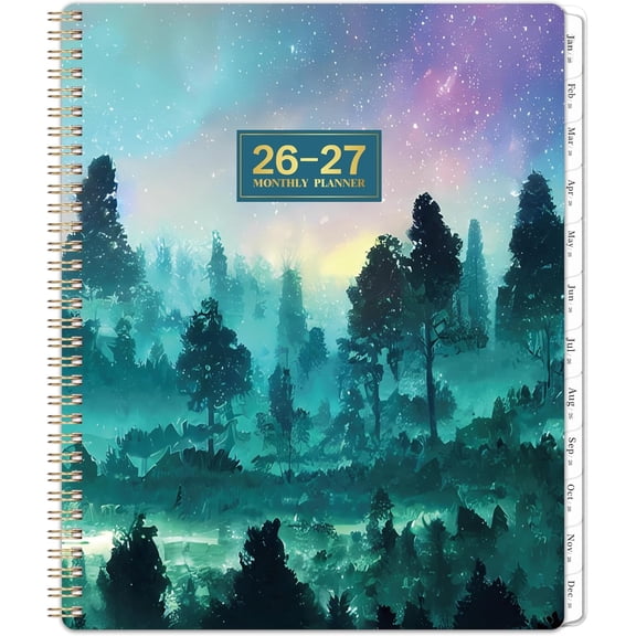 2026-2027 Monthly Planner/Calendar - 2 Year Monthly Planner 2026-2027, Jan. 2026 - Dec. 2027, 9" 11", 2 Year Calendar with Tabs, Twin-Wire Binding, Back Pocket, Holiday Note Pages