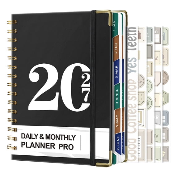 2026-2027 Planner, Planner 2026-2027 Weekly and Monthly, Hardcover Calendar Academic Planner Weekly and Monthly, Daily Agenda Book