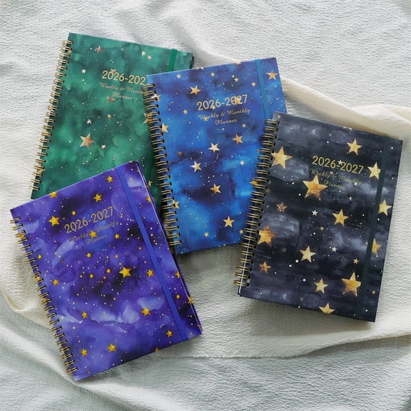 2026 2027 Planner, Undated Daily Planner for Academic & Personal Use, Weekly & Daily Layout with To-Do List, Hardcover, A5 Size, 70 Sheets (140 Pages)