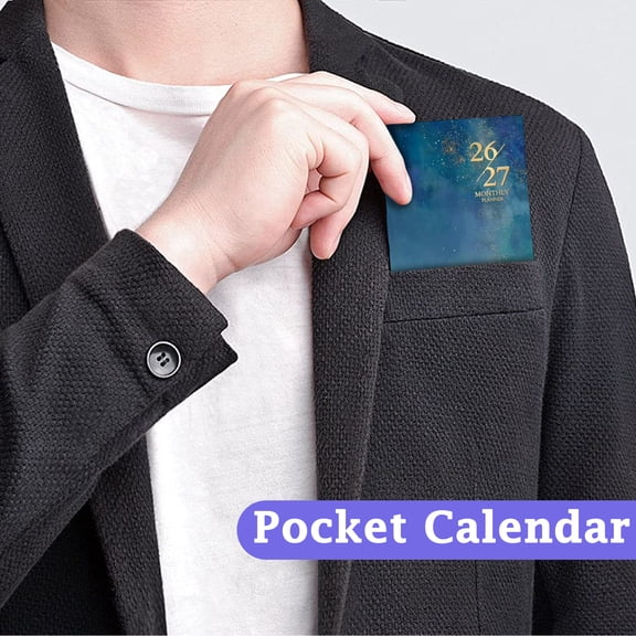 2026-2027 Pocket Calendar for Purse Monthly Planner from Jan 2026 to Dec 2027 Compact Mini Planner for Adults Scheduling and Quick Notes Green 6.5 In