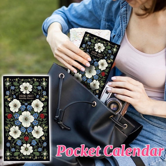 2026-2027 Pocket Planner for Adults Yearly Pocket Calendar 2026-2027 ...