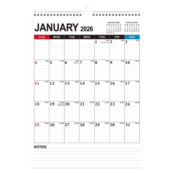 18 Month Planner January 2026 June 2027 Holiday Markings Memo Space High Quality Paper