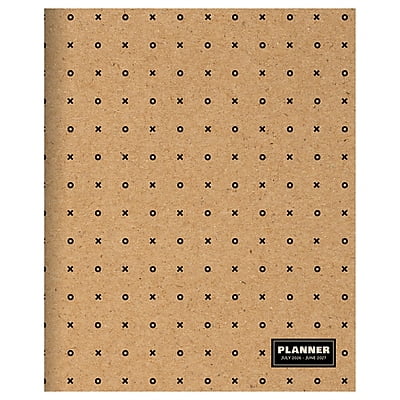 2026-2027 TF Publishing Kraft Dot 6.5 x 8 Academic Monthly Planner, Paperboard Cover (AY27-4208)