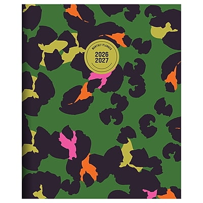 2026-2027 TF Publishing Lucky Leopard 9 x 11 Academic Monthly Planner, Paperboard Cover (AY27-4504)