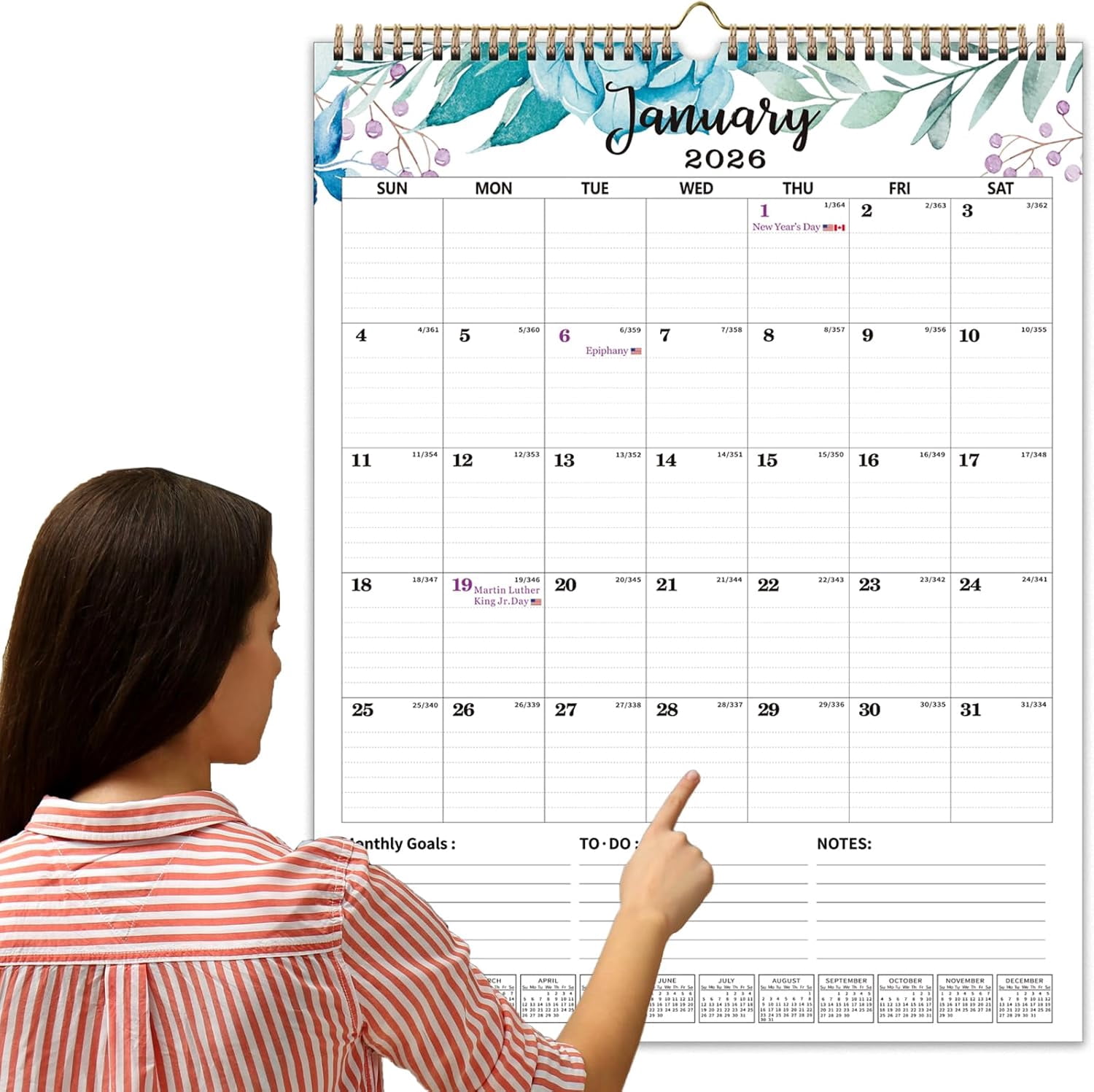 2026-2027 Wall Calendar Extra Large 22"x17", 2026 Wall Calendar 18 ...