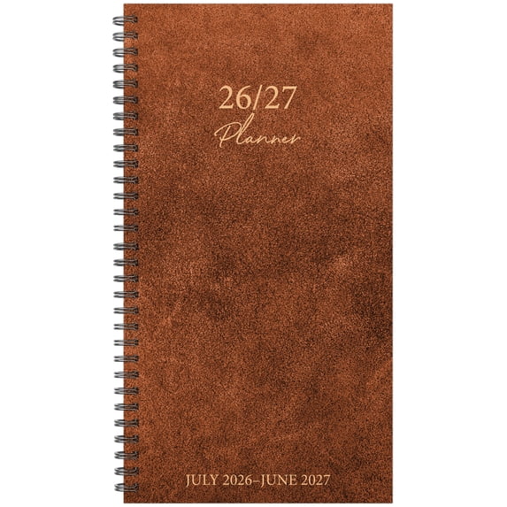 2026-2027 Willow Creek Leatherlike Academic Planner, Camel, Weekly & Monthly, 3.5" x 6.5"