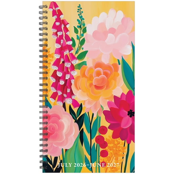 2026-2027 Willow Creek 3.5" x 6.5" Academic Weekly & Monthly Planner, Wild Garden Glow (65884)