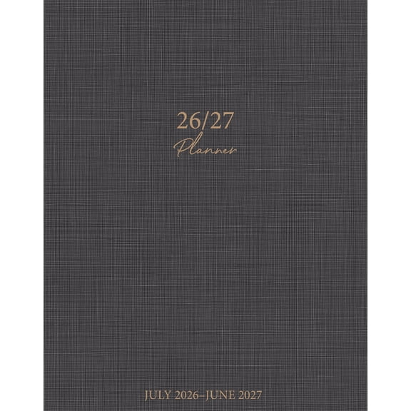2026-2027 Willow Creek 7.5" x 9.5" Academic Weekly & Monthly Planner, Graphite Grid (65495)