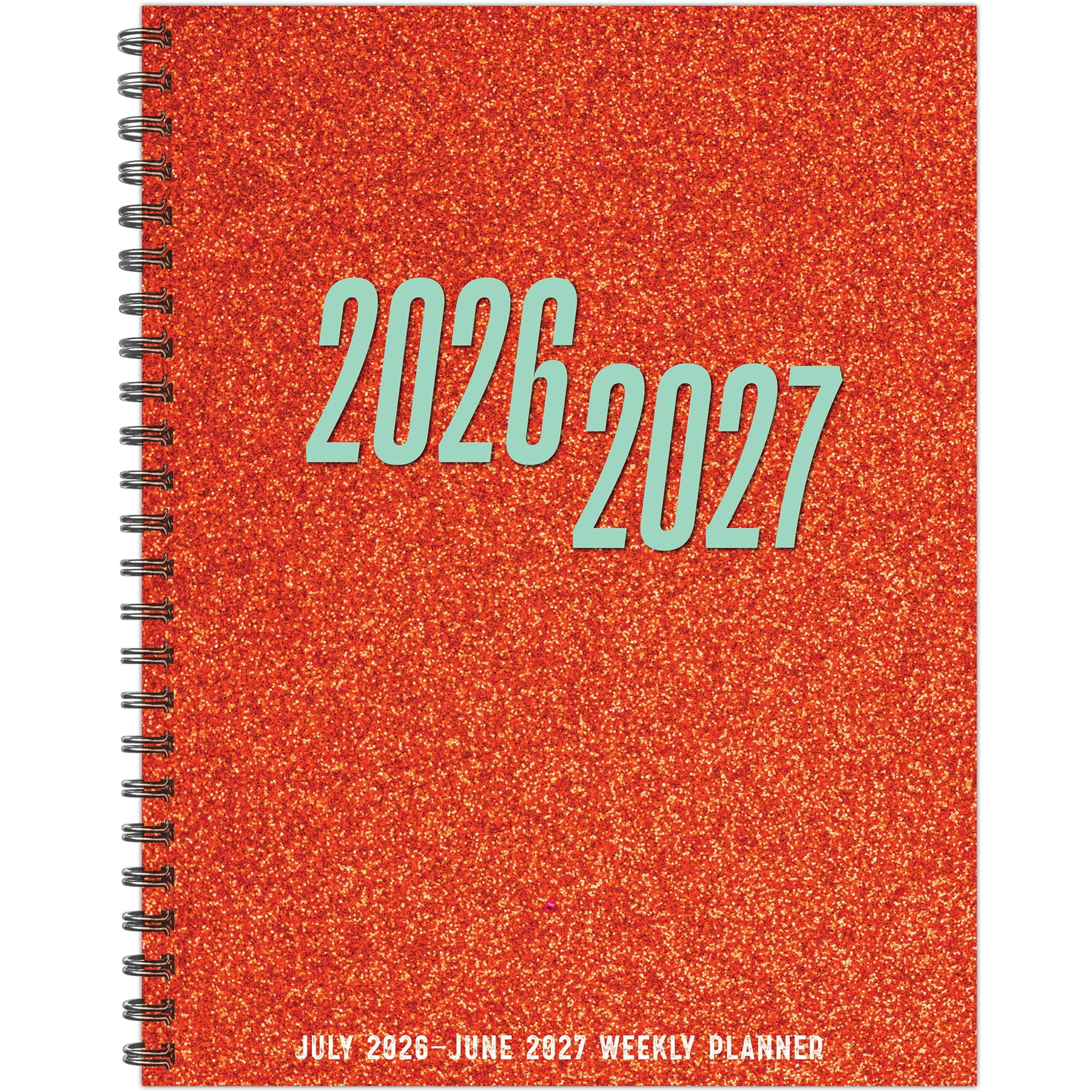 2026-2027 Willow Creek 8.5" x 11"Academic Weekly & Monthly Planner, Swifty Sparkle Orange (65518)