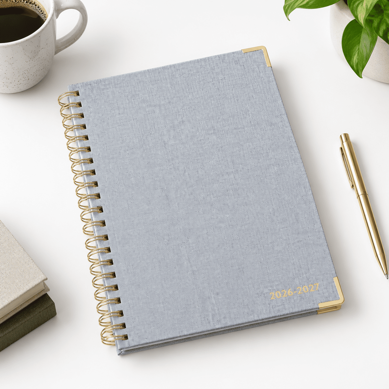 2026-2027 Work Planner - Chambray, 12-Month Weekly Calendar, Vertical ...