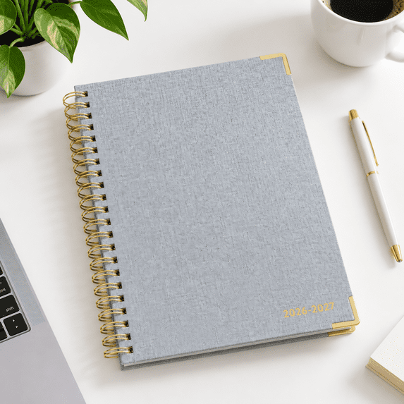 2026-2027 Work Planner - Chambray, 12-Month Weekly Calendar, Vertical ...