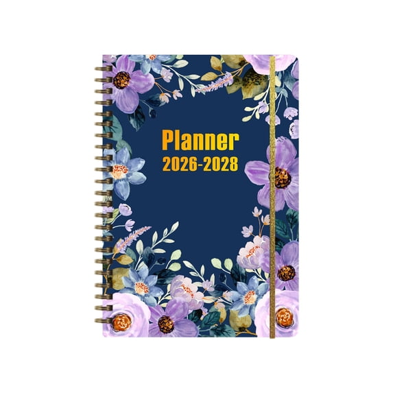 2026-2028 Academic Planner Weekly Monthly, Hardcover Student Planner with Tabs, 8.2x5.9 Inch Calendar Book for School College(B)