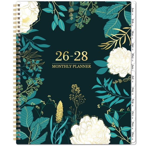 2026-2028 Monthly Planner - 2 Year Monthly Planner/Calendar 2026-2028, July 2026 - June 2028, 11" x 9", 24 Monthly Planner with Tabs, Back Pocket, Holidays, Twin-Wire Binding, Note Pages