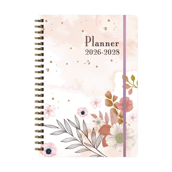 2026-2028 Monthly Planner - 3 Year Planner 2026-2028, JAN 2026 - DEC 2028, 8.3" x 6", 2026 Calendar Planner with Elastic Closure, Notes Pages, Great for Long-Term Planning