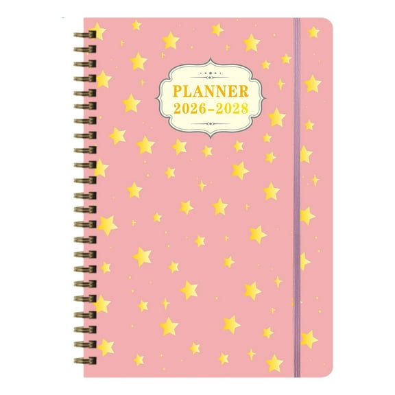 2026-2028 Three Year Refillable Planner With Weekly Monthly And Annual Layouts For Productivity, Includes One Planner Notebook