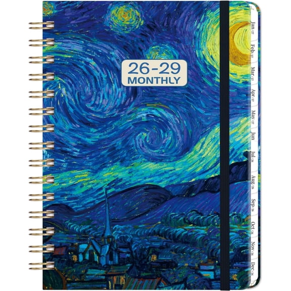 2026-2029 Monthly Planner - 3 Year Planner/Calendar 2026-2029, JUL 2026 - JUN 2029, 6.4'' x 8.5'', 36 Monthly Tabs, Notes Pages, Inner Pocket,  for Long-Term Planning