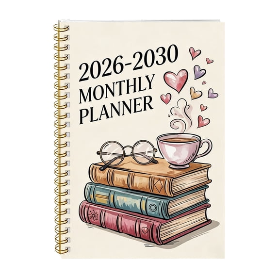 2026-2030 Monthly Planner Book, Five-Year Calendar Organizer with Monthly Tabs and Spiral Binding, 60-Month Schedule Planner for Appointments, Goals, Notes and Long-Term Planning
