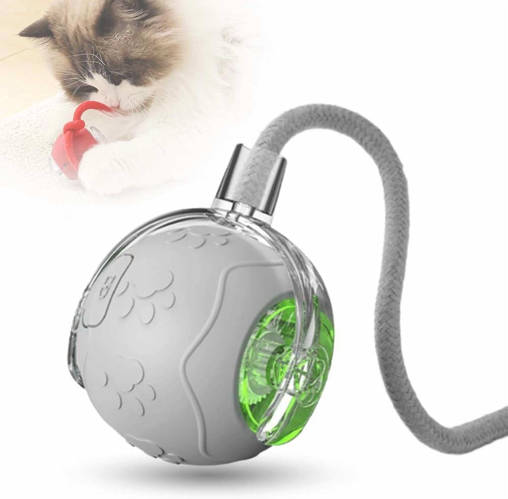 2026 2PCS New Interactive Cat Toy Balls, Upgraded Cat Toy Ball for Bored Indoor Adult Cats, Interactive Pet Ball for Cats (Red+Grey)