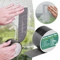 thumbnail image 1 of 2026 2x80 Inch Window Screen Repair Tape – Strong Adhesive Fiberglass Mesh Patch Kit for Tears & Holes, Black (Polyester), 1 of 9