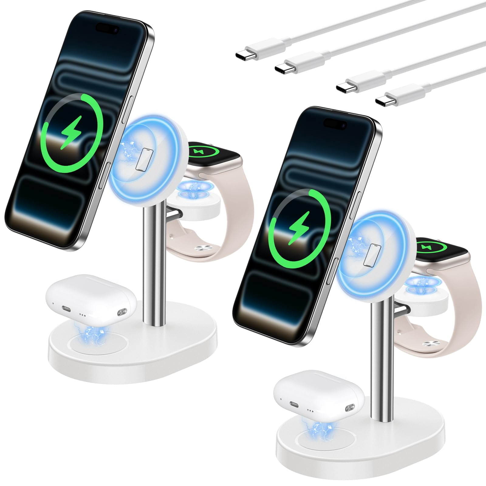 2026 3 In 1 Wireless Charging Station For Apple Magsafe 15W Fast ...