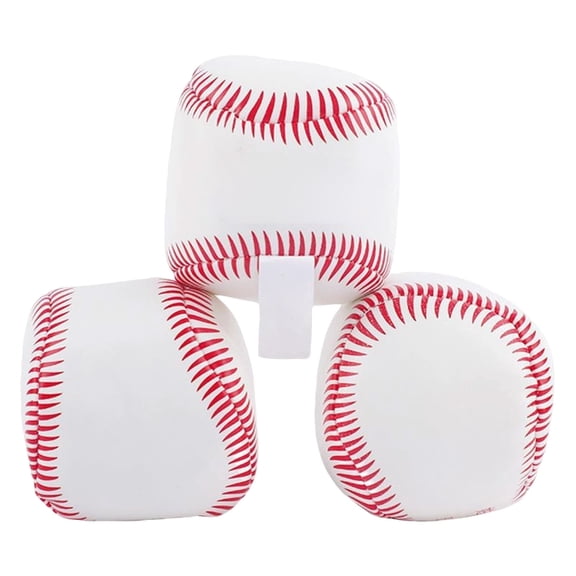 The New 2.76 Inch Soft PU Baseball Adult Practice Gifts Arts Crafts Keepsakes 3 Pack
