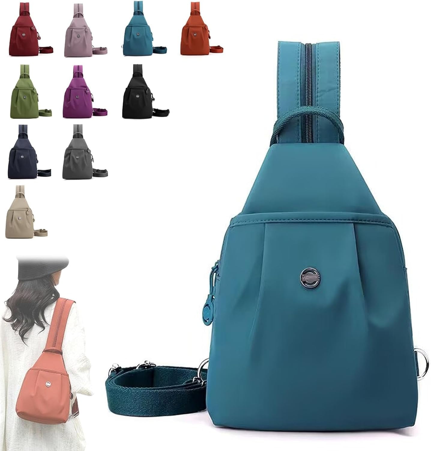 2026 3 in 1 Anti-Theft Travel Tote Bag, Durable Waterproof Nylon Carry-on Bag, Lightweight Large Travel Satchel for Flight, Business Trip Essential.