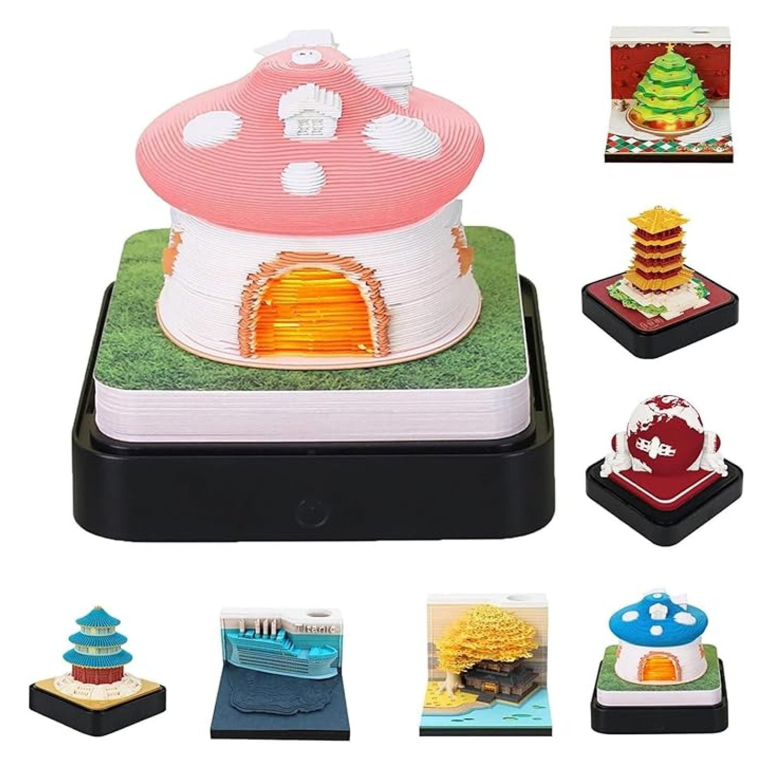 3D Calendrier Bloc-Notes, 3D Calendrier Bloc-Notes Décoratif Accrocheur