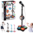 thumbnail image 1 of 2026 5-in-1 All-in-One Microphone – Adjustable Stand, Bluetooth, LED Lights & Echo, Fun Karaoke Device for Teens’ Singing & Music Sessions Black, 1 of 7