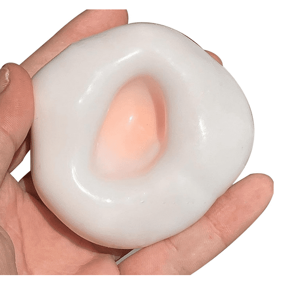 2026 6Pcs Stress Balls, Colorful Sand Glutinous Squeeze Balls for All Ages, Portable Shapeable Anxiety Relief Toys for Office, School, or Travel Yellow