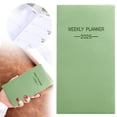 thumbnail image 1 of 2026 A6 Thin Travel Notebook, Hardcover Monthly-Layout Pocket Planner 6.8"X 3.8" for Family Wallet Budgeting Daily Planning, Soft-Touch Cover Green, 1 of 4