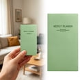 thumbnail image 1 of 2026 A6 Thin Travel Planner With Monthly Layout And Hardcover Design For Portable Family Scheduling - Avocado Green, 1 of 5