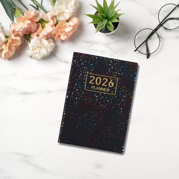 2026 A7 Mini Daily Planner with Calendar for Travel Journal and Office Organization - 1 Count