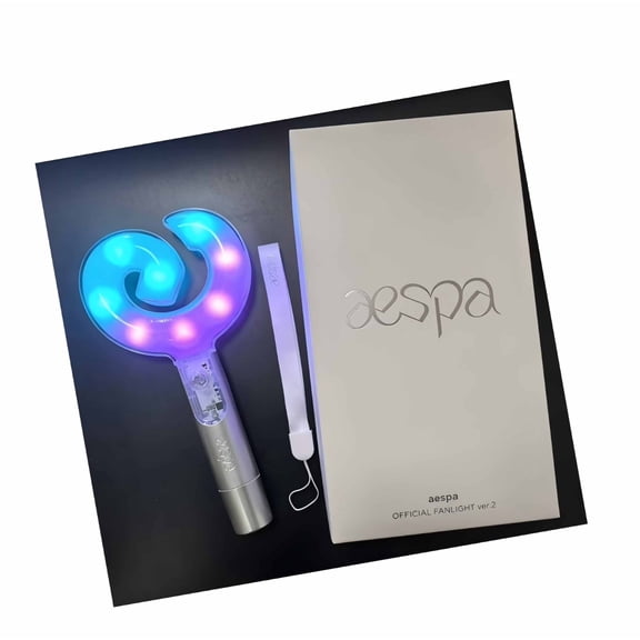 2026 AESPA LIGHTSTICK VER.2 + 4 Photocards, Kpop Fanlight Concert Merch