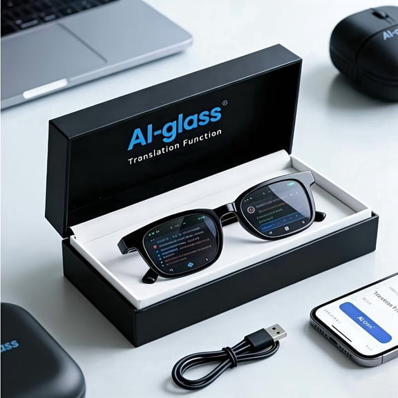 2026 AI Smart Glasses: Real-time Translator, Bluetooth Music/Calls, Photo-chromatic Lenses, Video Glasses
