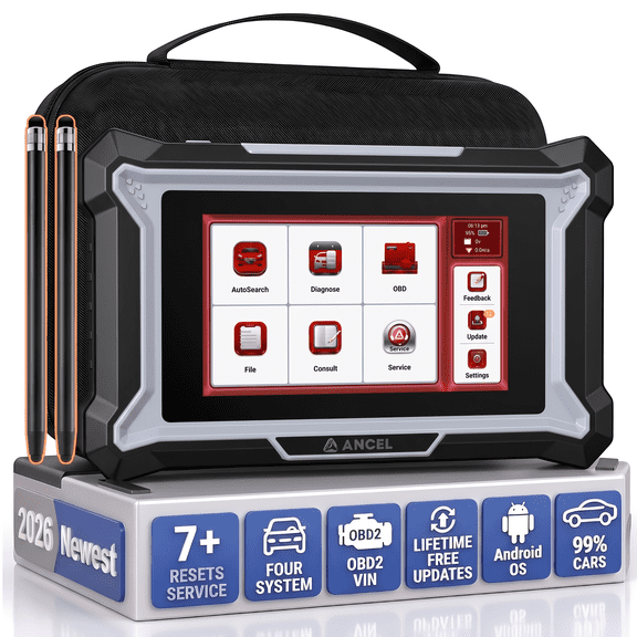 2026 ANCEL D-S-100 Automotive OBD2 Scanner+2PCS S/t/y/l/u/s Kits