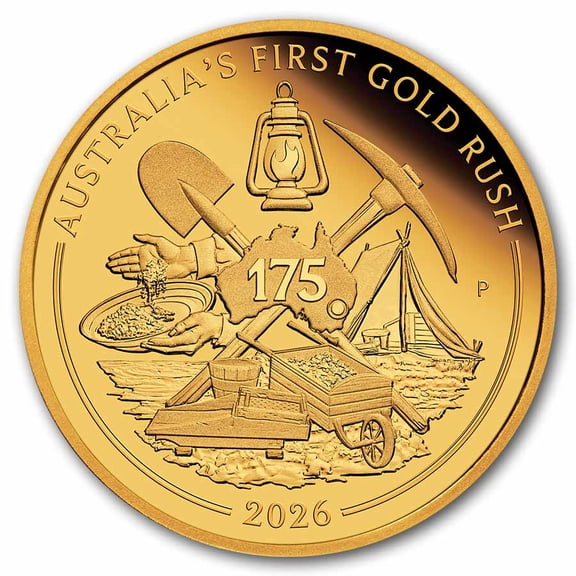 2026 AUS 1 Gold 175th Ann. of Australia's First Gold Rush Proof