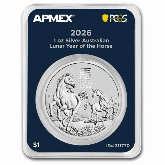 2026 AUS 1 oz Silver Lunar Horse BU SIII (MD Premier+PCGS)