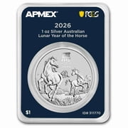 2026 AUS 1 oz Silver Lunar Horse BU SIII MD  Premier+PCGS