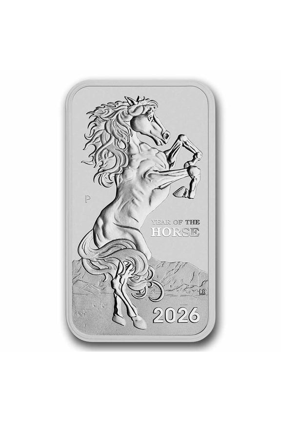 2026 AUS 1 oz Silver Rectangular Lunar Year of the Horse Coin