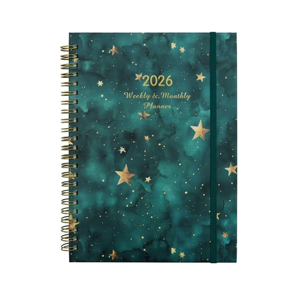 2026 Academic Planner Schedule Notebook Journaling Notebooks Hard Cover Calendar Planner For Work School Travel