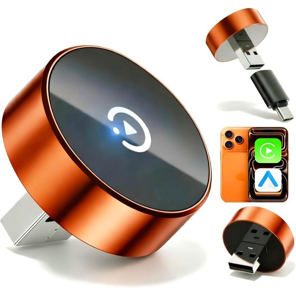 2026   &  Adapter, 2-in-1 Mini Adapter for  & Android, for USB-A/USB-C, Plug & Play,  Auto Reconnect, Low Latency, Converts Wired to  for  After 2016