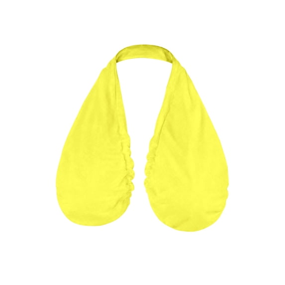 2026 Adjustable Hands Free Shower Towel Bra For Women, Wrap Around Bath Towel With Neck Strap, Quick Dry Microfiber Drying After Shower, Yellow L