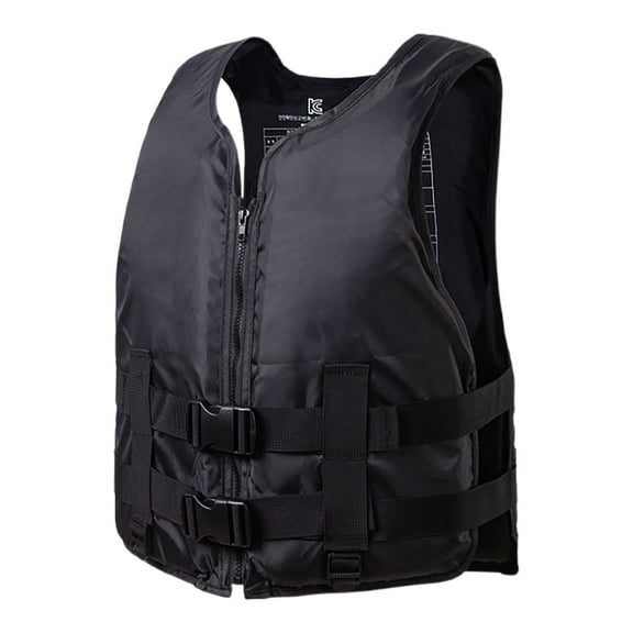 2026 Adult Vest, Protective Life Jackets for Adults,Thickened Collision Resistant Life Jacket, Buoyancy Vest,Compact Design,High-Buoyancy,Unisex,Black