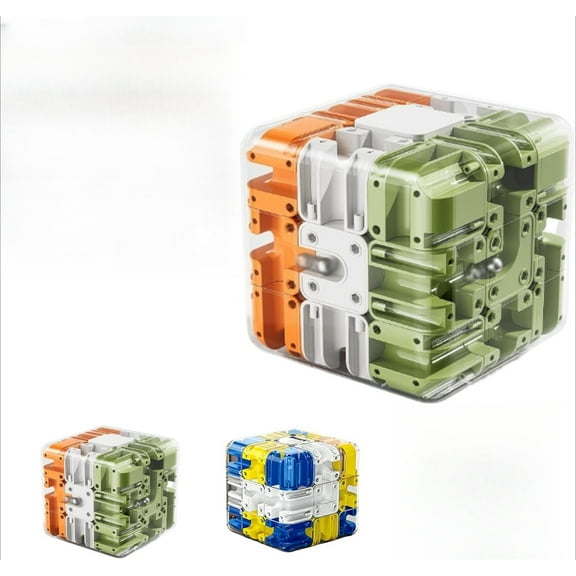 2026 Advanced 3D Labyrinth Cube, Large Rolling Ball Maze Puzzle, Interactive Brain Teaser Game for Logic & Spatial Thinking Skills