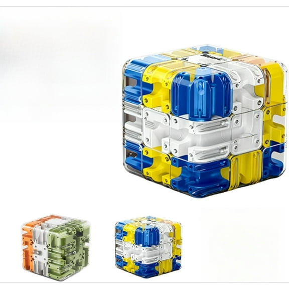 2026 Advanced 3D Labyrinth Cube, Large Rolling Ball Maze Puzzle, Interactive Brain Teaser Game for Logic & Spatial Thinking Skills
