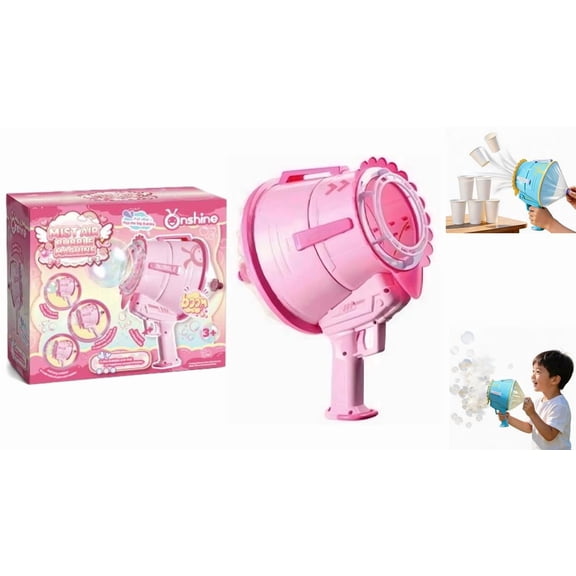 2026 Air Cannon Toy for Family Reunions – Interactive Game Prop for Multi-Generational Fun, Safe for All Ages (Upgraded, Pink)